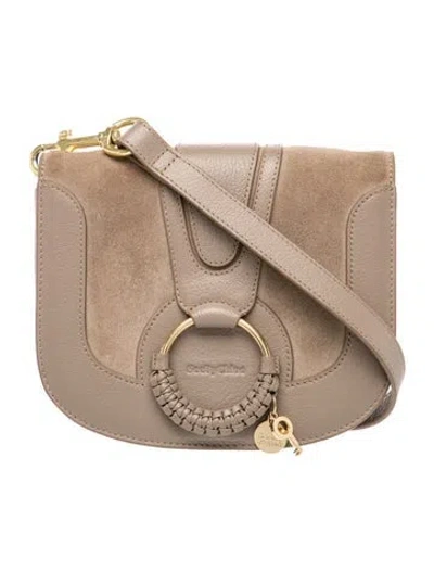 Pre-owned See By Chloé Leather Crossbody Bag In Neutrals
