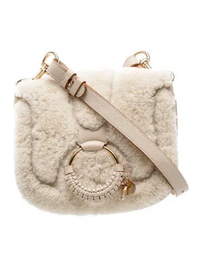 Pre-owned See By Chloé Leather Crossbody Bag In Neutrals