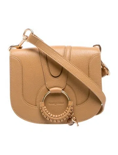 Pre-owned See By Chloé Leather Crossbody Bag In Neutrals