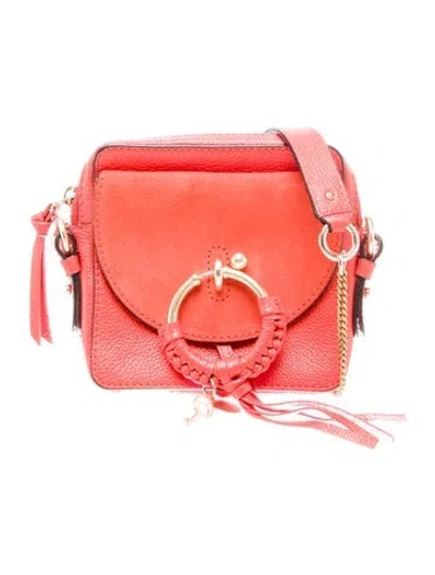 Pre-owned See By Chloé Leather Crossbody Bag In Pink