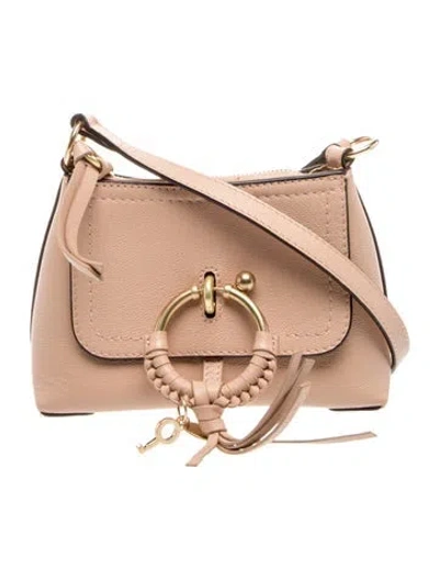 Pre-owned See By Chloé Leather Crossbody Bag In Pink