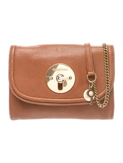 Pre-owned See By Chloé Leather Crossbody Bag In Pink