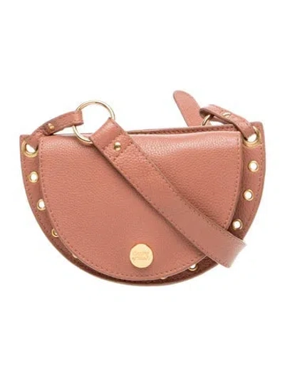 Pre-owned See By Chloé Leather Crossbody Bag In Pink