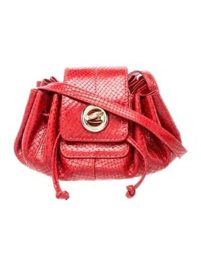 Pre-owned See By Chloé Leather Crossbody Bag In Red
