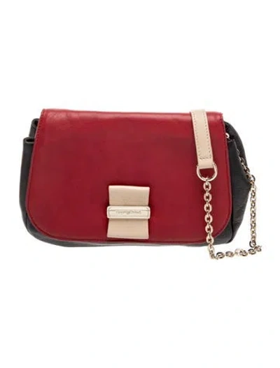 Pre-owned See By Chloé Leather Crossbody Bag In Red