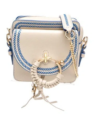 Pre-owned See By Chloé Leather Crossbody Bag W/ Tags In Neutrals