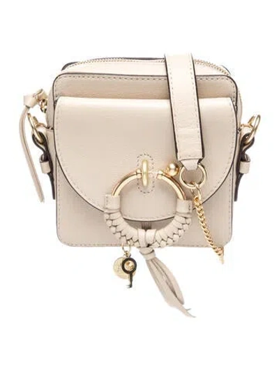 Pre-owned See By Chloé Leather Crossbody Bag W/ Tags In Neutrals