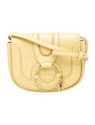 Pre-owned See By Chloé Leather Crossbody Bag In Yellow