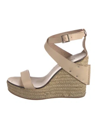Pre-owned See By Chloé Leather Espadrilles In Brown
