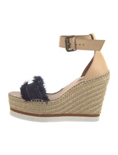 Pre-owned See By Chloé Leather Espadrilles In Multi