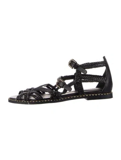 Pre-owned See By Chloé Leather Gladiator Sandals In Blue