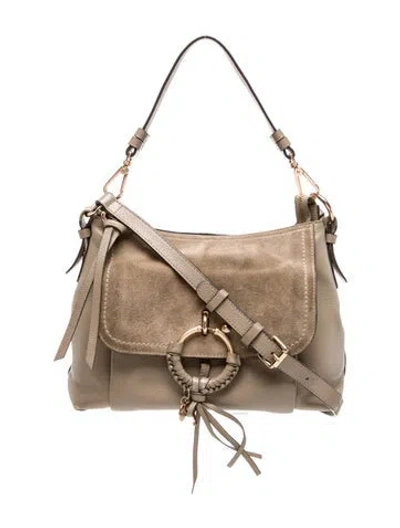 Pre-owned See By Chloé Leather Hobo In Neutral