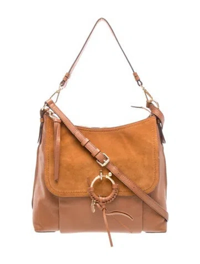 Pre-owned See By Chloé Leather Hobo In Neutrals