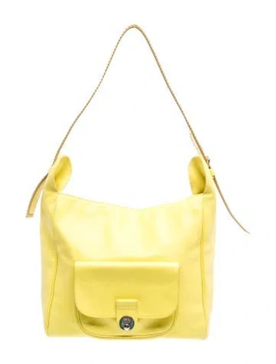 Pre-owned See By Chloé Leather Hobo In Yellow