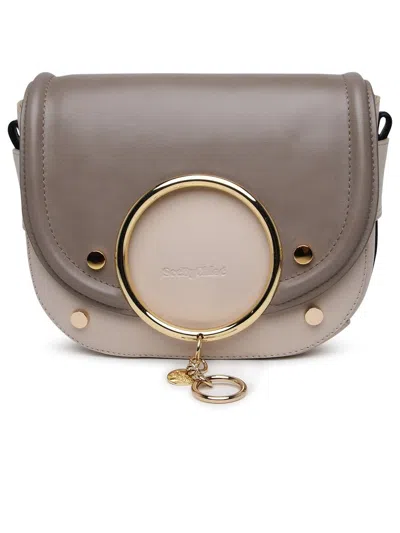 See By Chloé Leather Mara Shoulder Bag In Grey