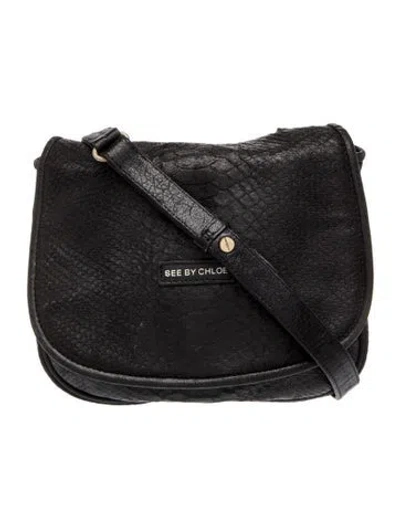 Pre-owned See By Chloé Leather Messenger Bag In Black