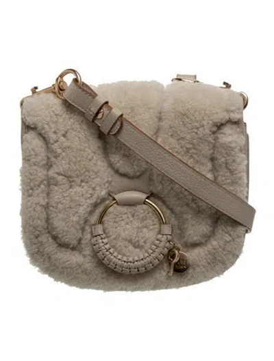 Pre-owned See By Chloé Leather Messenger Bag In Neutral