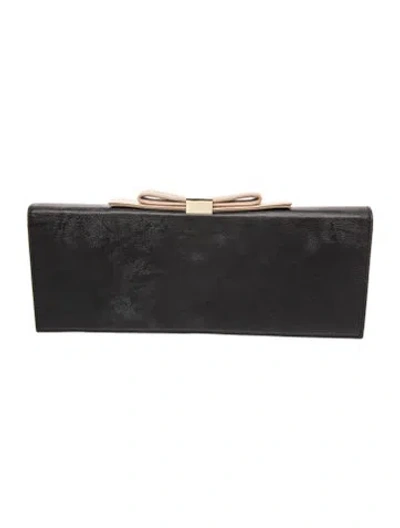 Pre-owned See By Chloé Leather Minaudière In Black