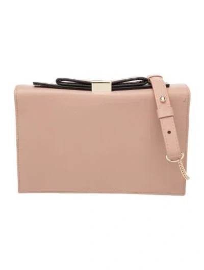 Pre-owned See By Chloé Leather Minaudière In Pink