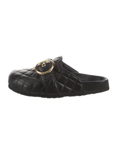 Pre-owned See By Chloé Leather Mules In Black