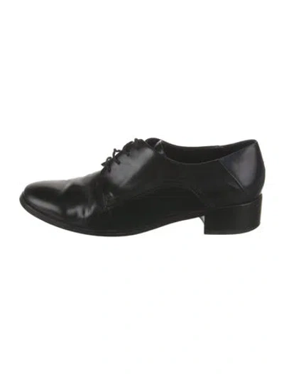 Pre-owned See By Chloé Leather Oxfords In Black