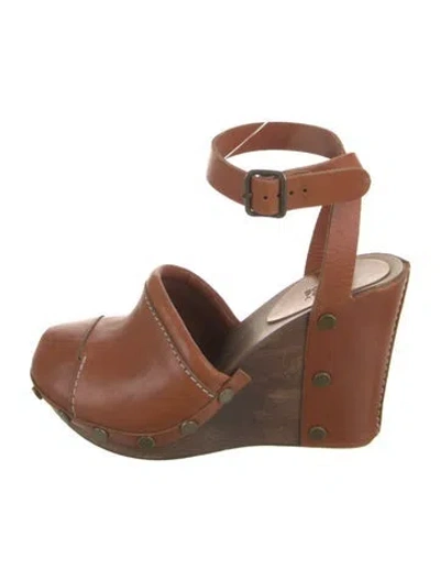 Pre-owned See By Chloé Leather Pumps In Brown