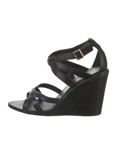 Pre-owned See By Chloé Leather Sandals In Black