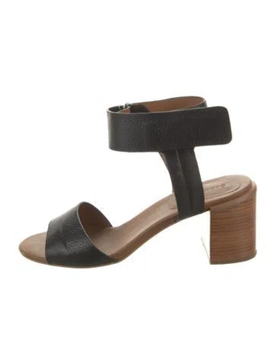 Pre-owned See By Chloé Leather Sandals In Black
