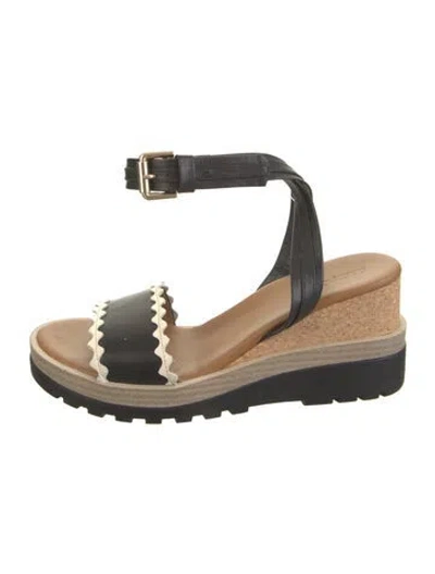Pre-owned See By Chloé Leather Sandals In Black