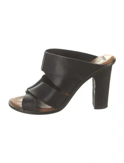 Pre-owned See By Chloé Leather Sandals In Black