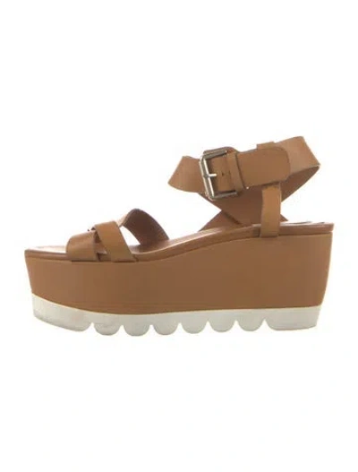 Pre-owned See By Chloé Leather Sandals In Brown