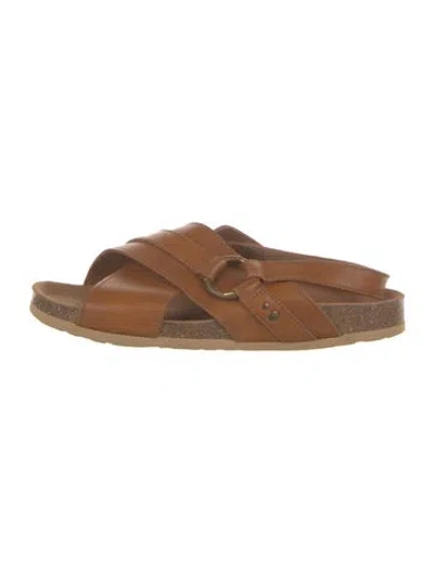 Pre-owned See By Chloé Leather Sandals In Brown