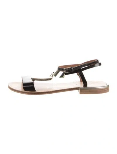 Pre-owned See By Chloé Leather Sandals In Gold