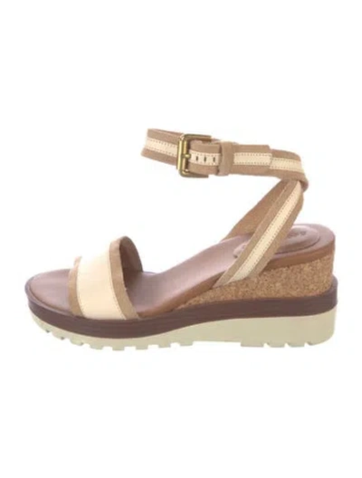 Pre-owned See By Chloé Leather Sandals In Neutral