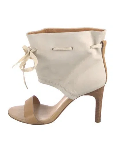 Pre-owned See By Chloé Leather Sandals In Neutral