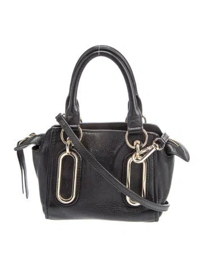 Pre-owned See By Chloé Leather Shoulder Bag In Black