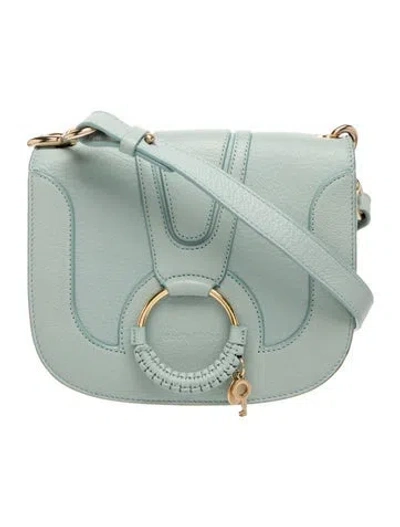 Pre-owned See By Chloé Leather Shoulder Bag In Blue