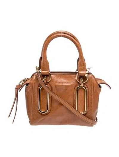 Pre-owned See By Chloé Leather Shoulder Bag In Brown