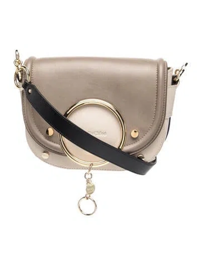 Pre-owned See By Chloé Leather Shoulder Bag In Brown/neutrals