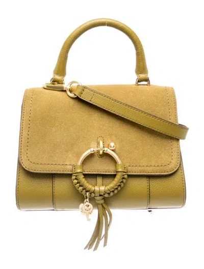 Pre-owned See By Chloé Leather Shoulder Bag In Green