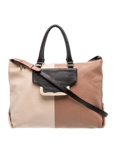 Pre-owned See By Chloé Leather Shoulder Bag In Neutral