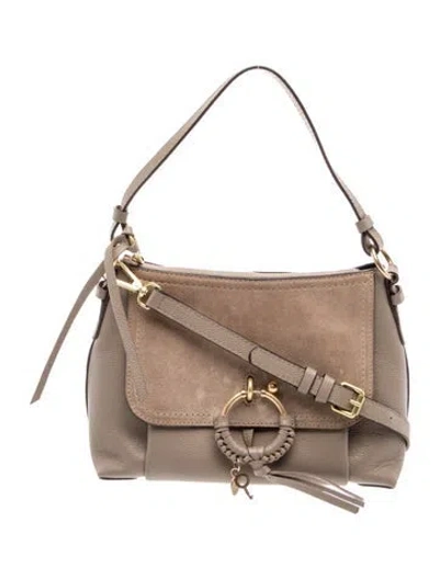 Pre-owned See By Chloé Leather Shoulder Bag In Neutral
