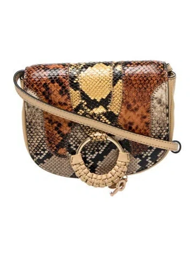 Pre-owned See By Chloé Leather Shoulder Bag In Neutral