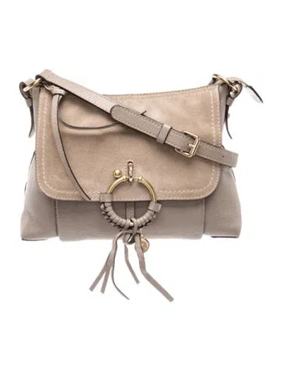 Pre-owned See By Chloé Leather Shoulder Bag In Neutral