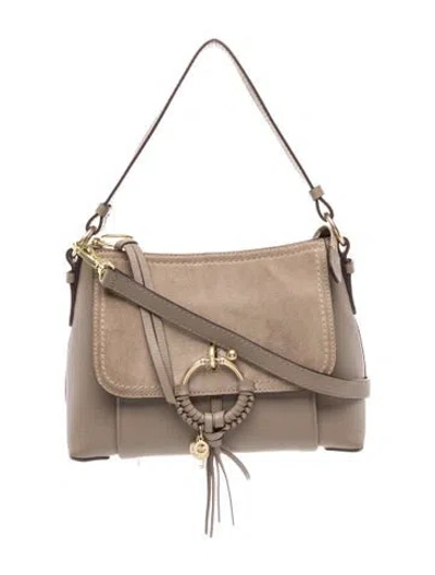 Pre-owned See By Chloé Leather Shoulder Bag In Neutral