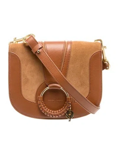 Pre-owned See By Chloé Leather Shoulder Bag In Neutral