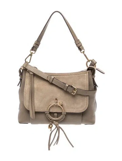 Pre-owned See By Chloé Leather Shoulder Bag In Neutral