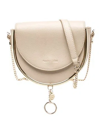 Pre-owned See By Chloé Leather Shoulder Bag In Neutral