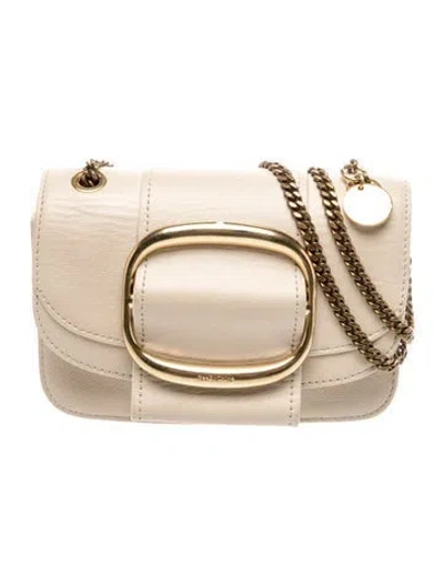 Pre-owned See By Chloé Leather Shoulder Bag In Neutrals