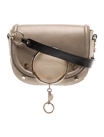 Pre-owned See By Chloé Leather Shoulder Bag In Neutrals